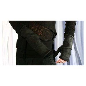 Br.UNO Italy FW11 Black Coated Gloves